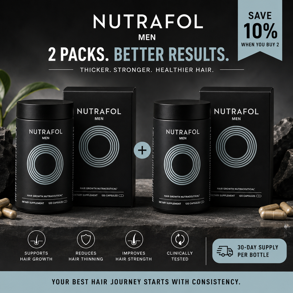 Nutrafol Men Hair Growth Supplement | Thicker Fuller Stronger Hair | 120 Capsules